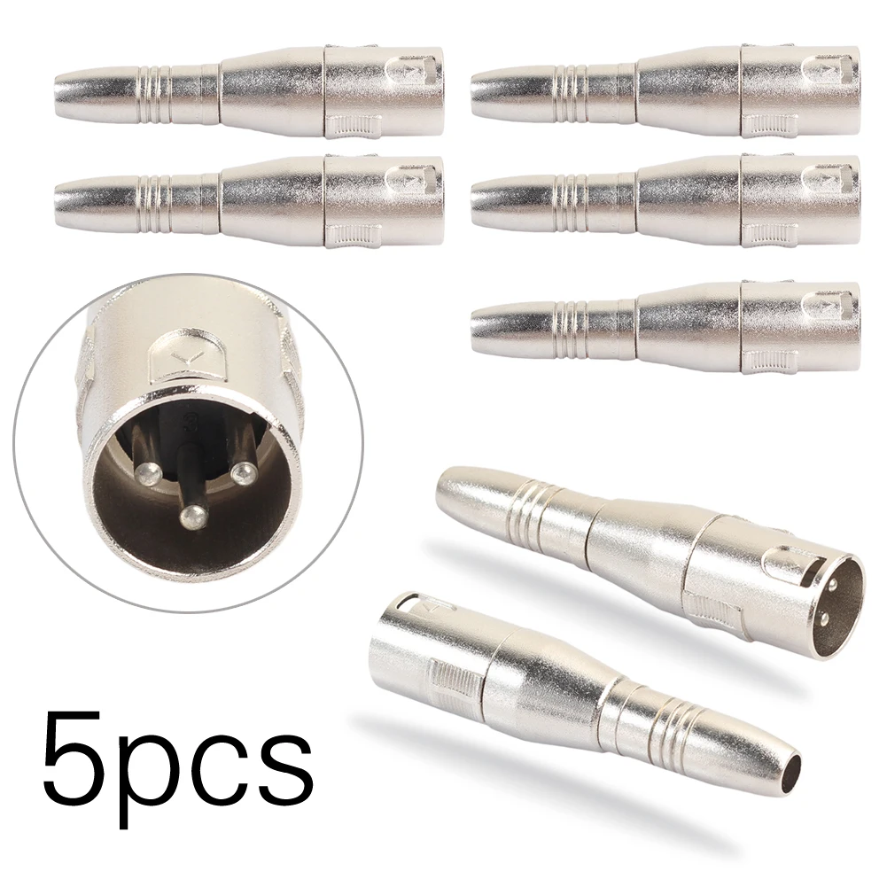 Buy 5Pcs/lot 3Pin XLR Male to 1/4in 6.35mm Female Jack