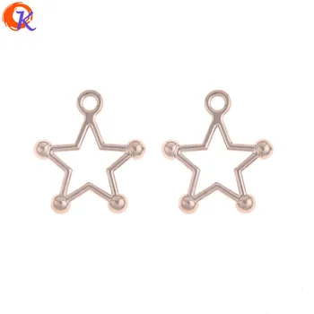 

Cordial Design 100Pcs 16*18MM Jewelry Findings Component/DIY Jewelry Making/Star Shape/Rhodium/Hand Made/Earrings Accessories