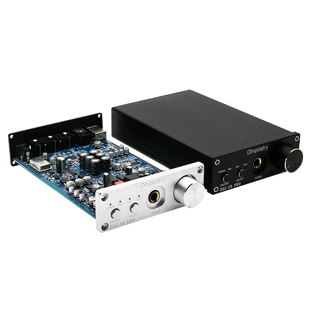 Dilvpoetry X6 Pro декодер DAC hifi-усилитель для наушников декодер 24 бит/192 кГц коаксиальный/оптический/USB стерео аудио декодер ЕС вилка