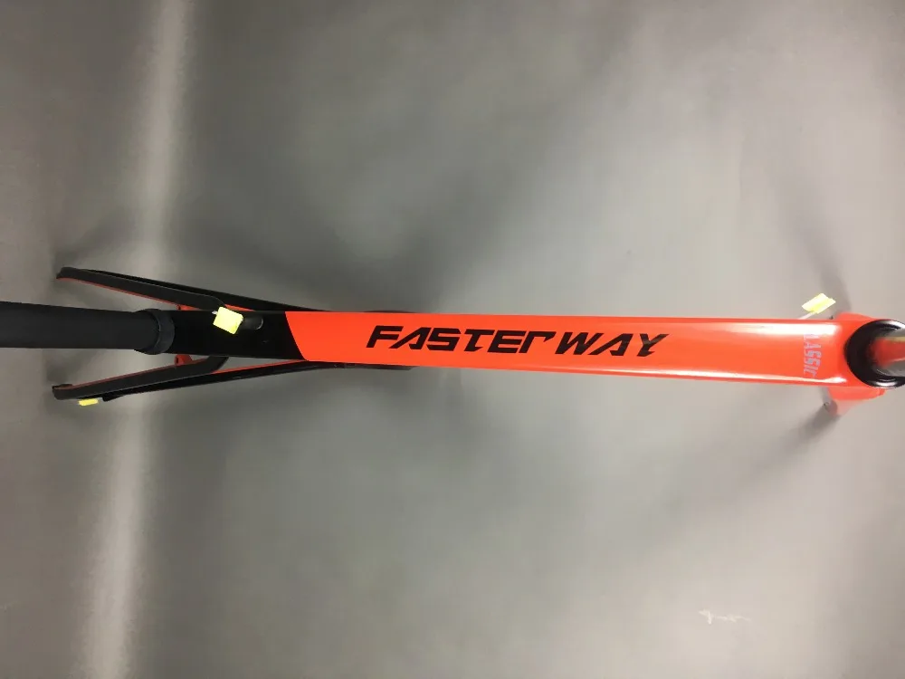 Flash Deal 2019 design super light FASTERWAY classic carbon road frameset D Brake carbon bike frame:Frameset+Seatpost+Fork+Clamp+Headset 45