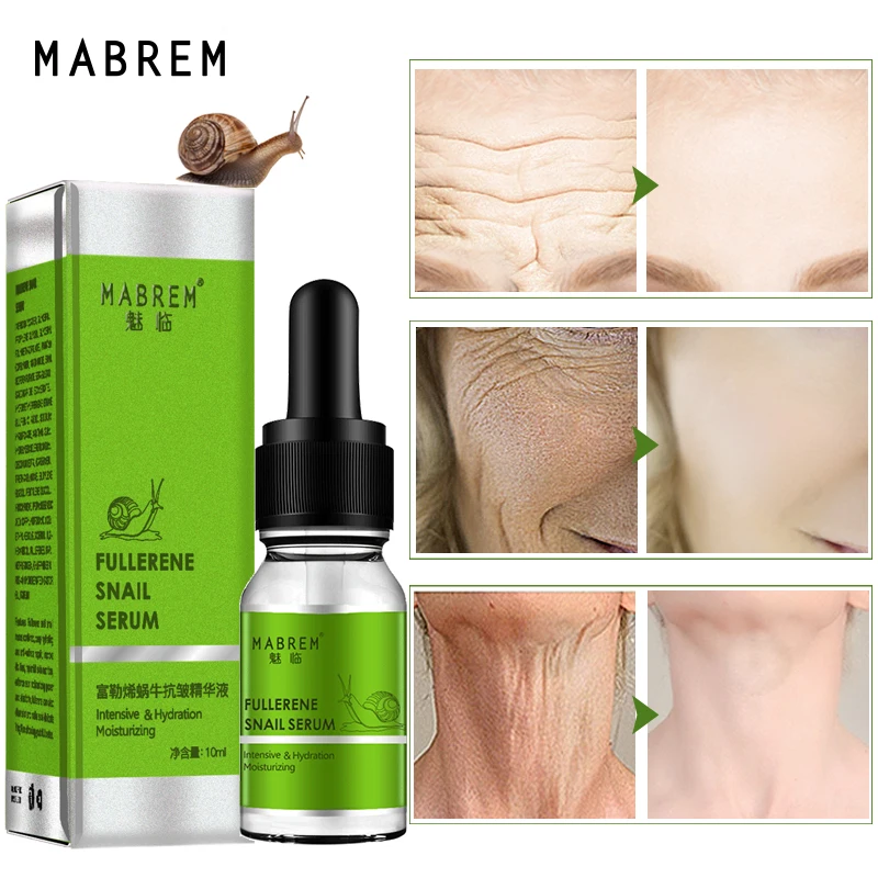 

Fullerene Snail Essence Hyaluronic Acid Anti-wrinkle Serum Hydration Anti-wrinkle Ampoules Elasticity Firming Essence Skin Care