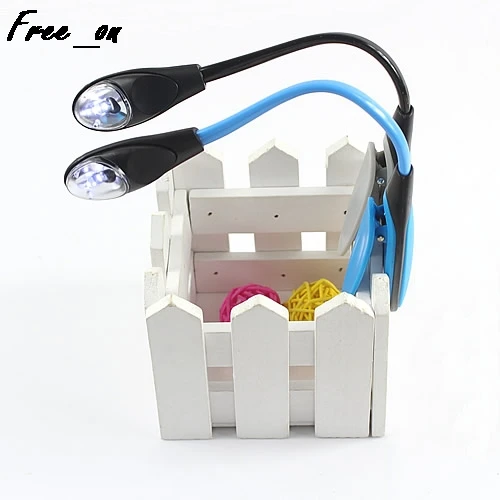 

Flexible Clip-on Bright Booklight LED Travel Book Reading Lamp White Light