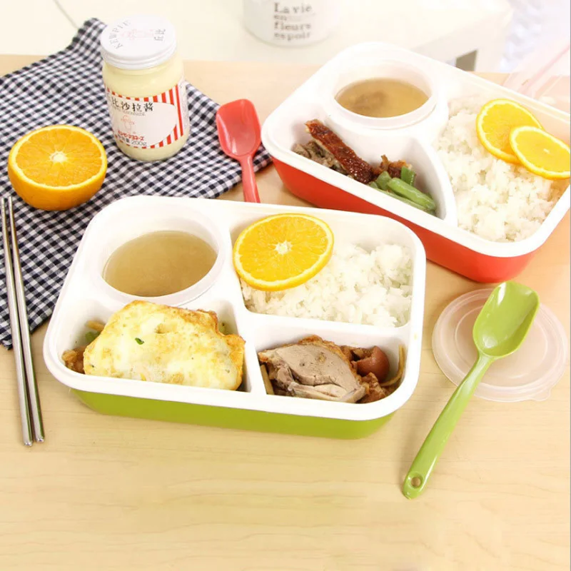 

Plastic Food Container Lunch Boxes Lunchbox Microwaveable Lunch Bento Box for Picnic Boxes for Food School Children