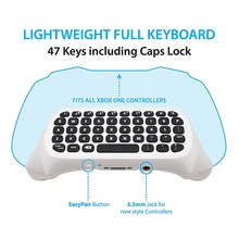 Геймпад клавиатура 47 клавиш беспроводная 2,4G Портативная клавиатура игровые сообщения практичный мини-геймпад клавиатура для Xbox One контроллер
