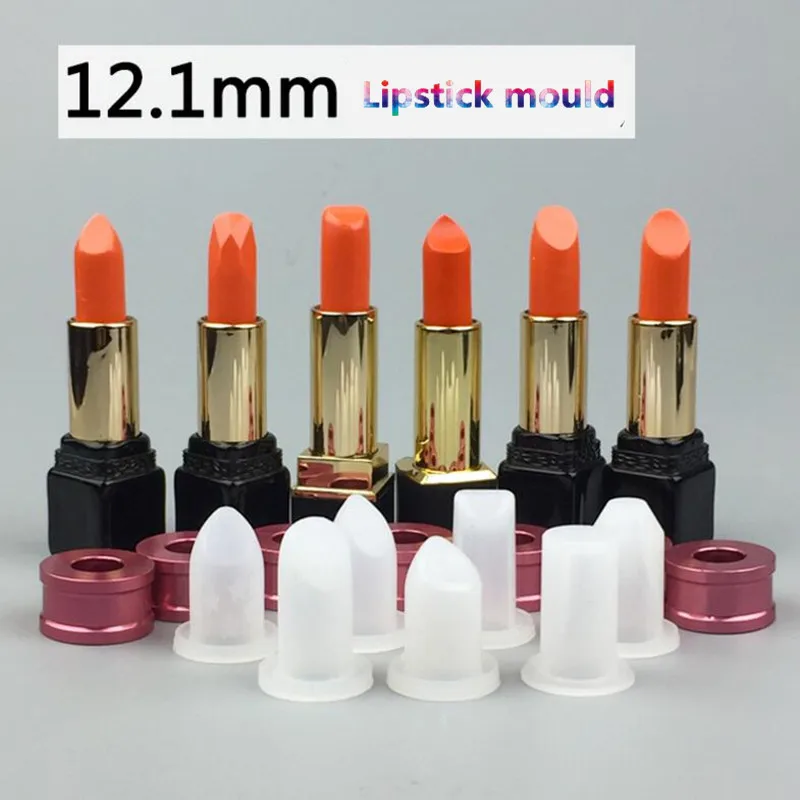 3pcs/set New Silicone Lipstick Mold Aluminum Ring Mould Holder DIY