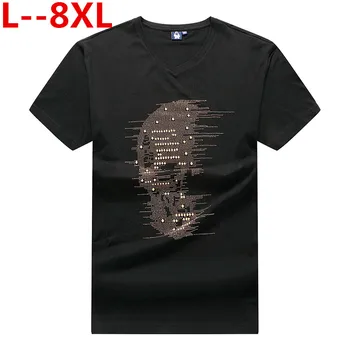 

10XL 8XL 6XL 2019 summer new vintage t shirt men letter print hip hop tshirt fashion streetwear tops plus size brand clothing