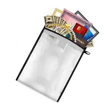 1 шт. двухсторонняя алюминиевая фольга с покрытием Высокая термостойкость водонепроницаемый огнестойкий A4 файл Сумка для документов d20