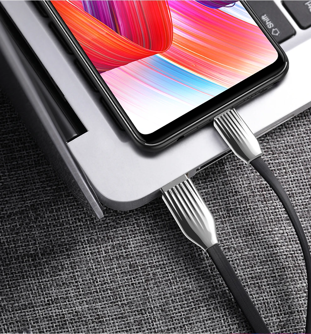 CAFELE светодиодный светильник Micro USB кабель для samsung huawei Xiaomi usb кабель для зарядки прочные кабели для синхронизации данных и телефонов длина 1,2 м