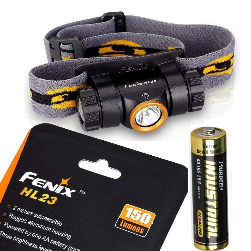 

Fenix HL23 150 Lumen light weight CREE XP-G2 R5 LED Headlamp with 1 x AA battery