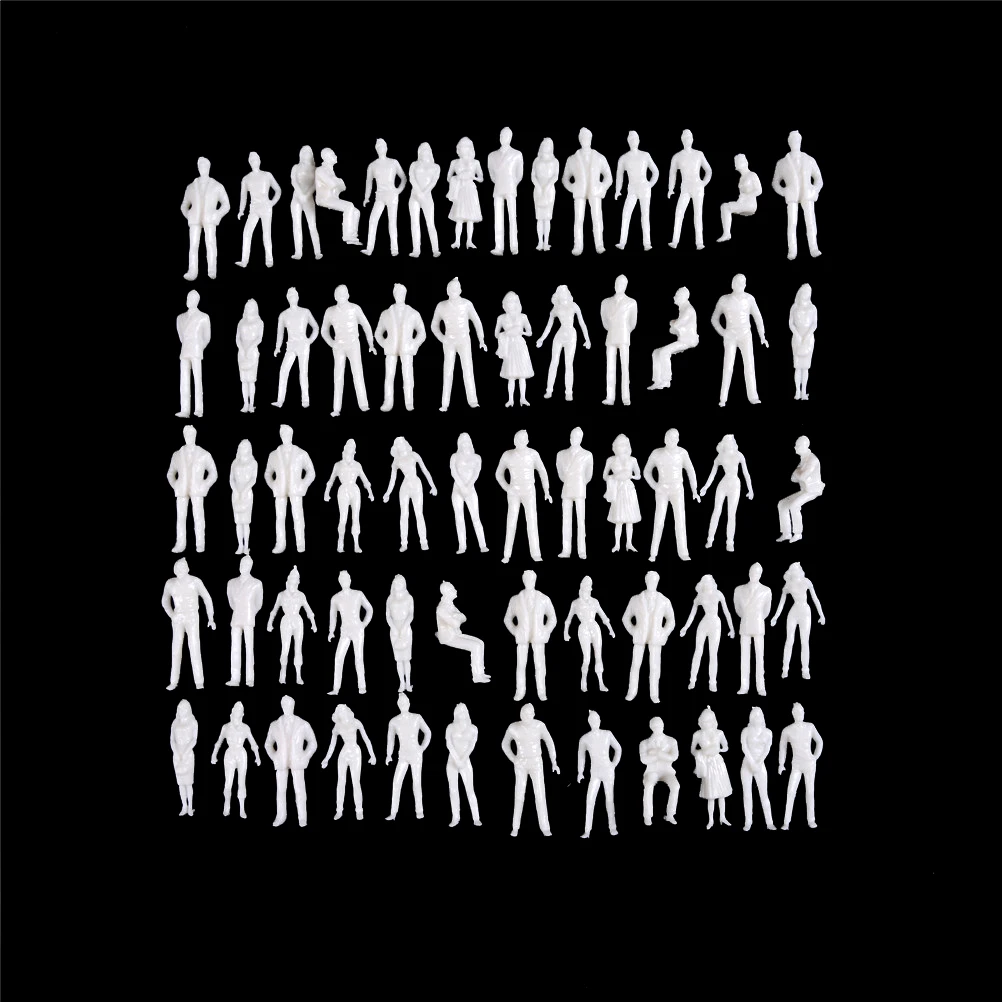 10 шт./лот 1:50 Весы Модель Миниатюрные белые цифры архитектурная модель человека модель ABS пластик народов 35 мм