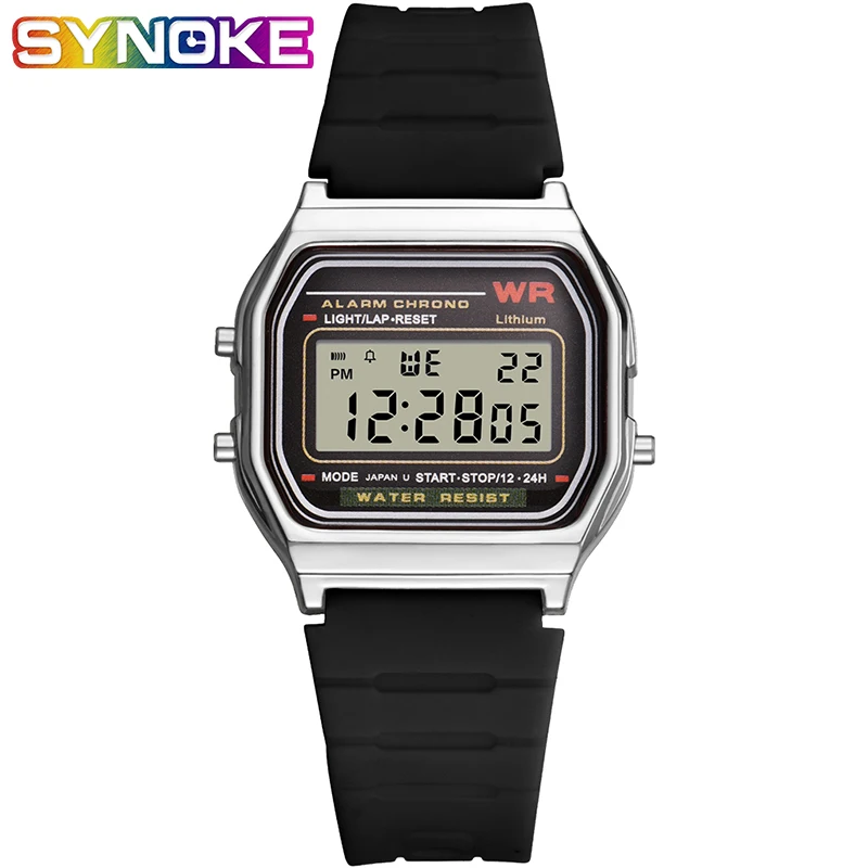 

SYNOKE Men Watches Fashion Digital Clocks Outdoor Sports Wrist Watch Multi Function Luminous Watches for Men and Women