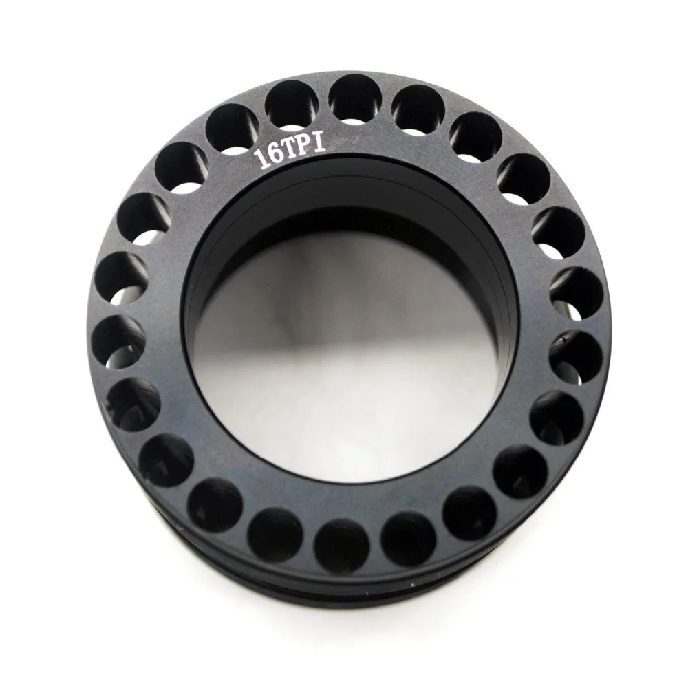 

16TPI / 18TPI Tactical Aluminium End Float Nut Round Cap Standard Barrel Rail Front End Cap With Steel Jam Ring Quad 5.56 Round