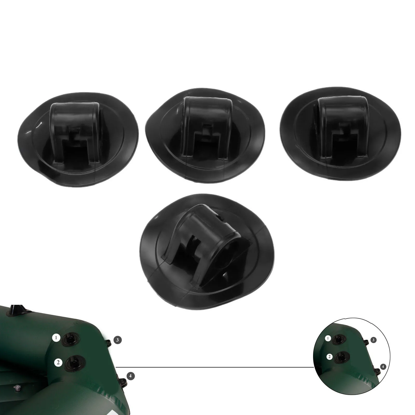 4 Pcs For 19.8mm Dia Inflatable Kayak Boat Engine Motor Mount Stand Holder Rack Grommet Fix Hook Rowing Boats Accessories Marine