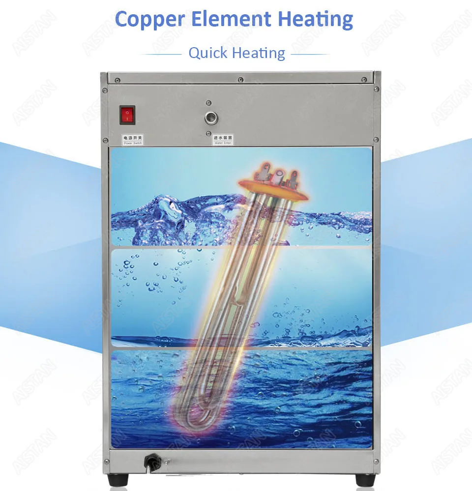 KW30L Commercial big drinking water boiler commercial stainless steel electric stepwise water boiler 30L 40L 60L 220V