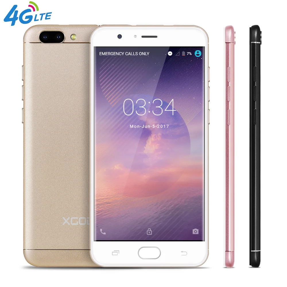 XGODY D18 5.5 Inch 4G LTE Smartphone Android 6.0 Quad Core 1GB RAM 16GB ROM 8.0MP+13.0MP Dual SIM Cell Phones