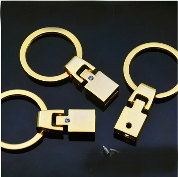 

CCOR 10-20pcs 10mm Golden Key Chain Connectors DIY Accessories Key Chain Buckle Fit 10MM Belts