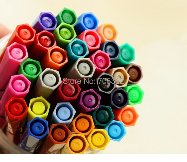 36 цветов/лот ручка цвета воды кисти маркеры ручки для детей офисные материалы для школы канцелярские творческие принадлежности(ss-a792