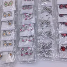 Новые стильные модные смешанные партия серег 100 пар пакет с перемешанным набором смешанный лот серьги