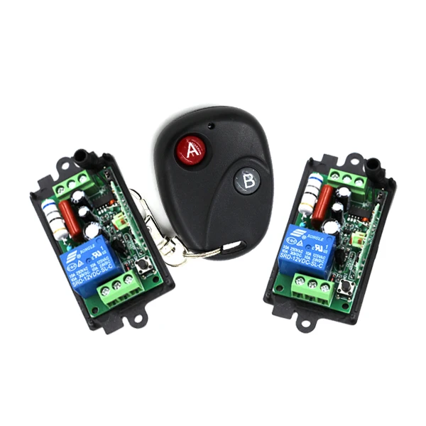 

Home wireless remote switch 220v,Power Switch System 2 Receiver& 1 Transmitter 2CH 10A Light Lamp LED SMD ON OFF 3401