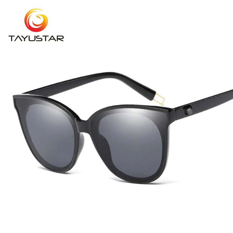 Meeshow/брендовые стильные солнцезащитные очки для мужчин и женщин, поляризованный объектив без оправы, круглая оправа, женские солнцезащитные очки Oculos Gafas Black Friday S7016 - Цвет линз: Black