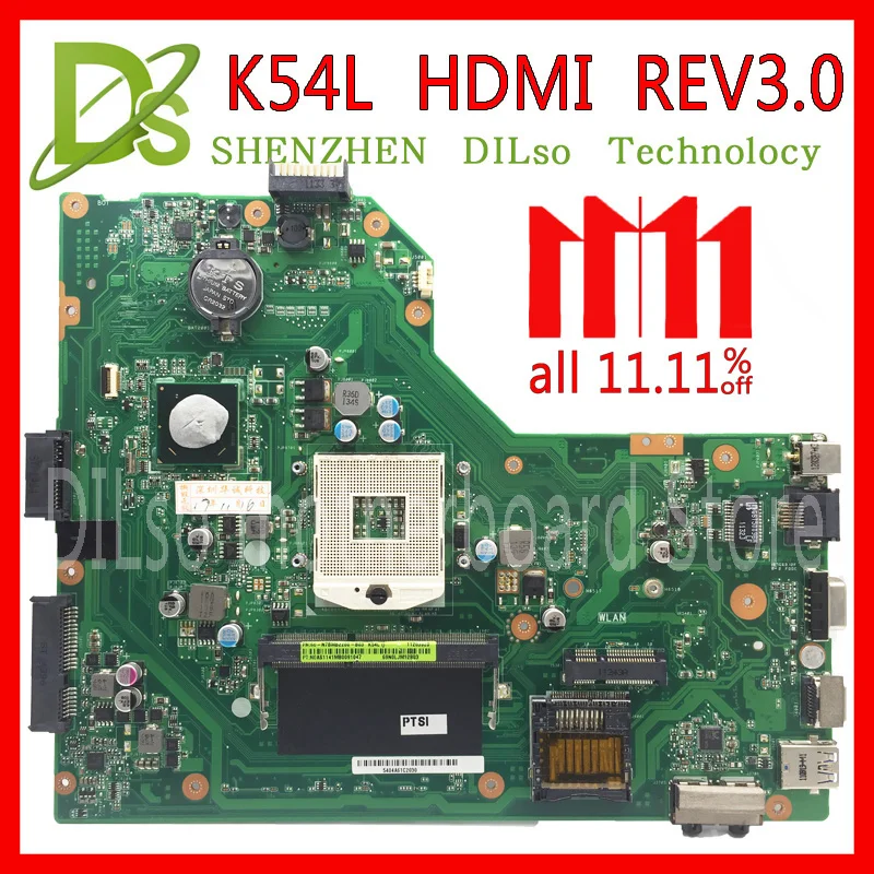 KEFU K54L for ASUS X54H K54L REV 3.0 Notebook K54L HDMI laptop Motherboard PC Main board Test motherboard Fast shipping KEFU K54L for ASUS X54H K54L REV 3.0 Notebook K54L HDMI laptop Motherboard PC Main board Test motherboard Fast shipping