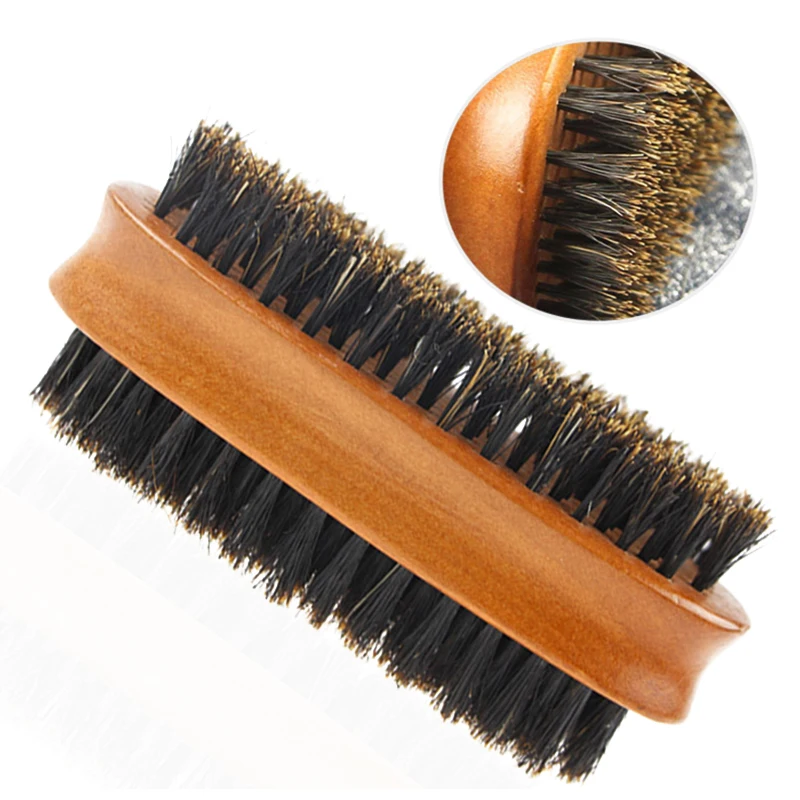 Buy FH 20195 Men Beard Brush New Soft Hard Palm Round