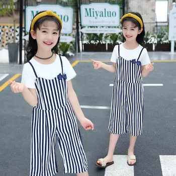 

2019 Kids Girls Clothing Sets Summer New Style Lovely Baby Girls Clothes Short Sleeve T-Shirt+Pant 2Pcs Children Clothes Suits