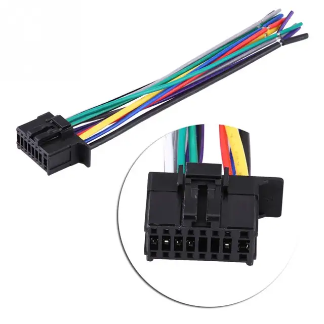 Car Radio Stereo Wire Wiring Harness CD Player Plug Adapter Cable Cord