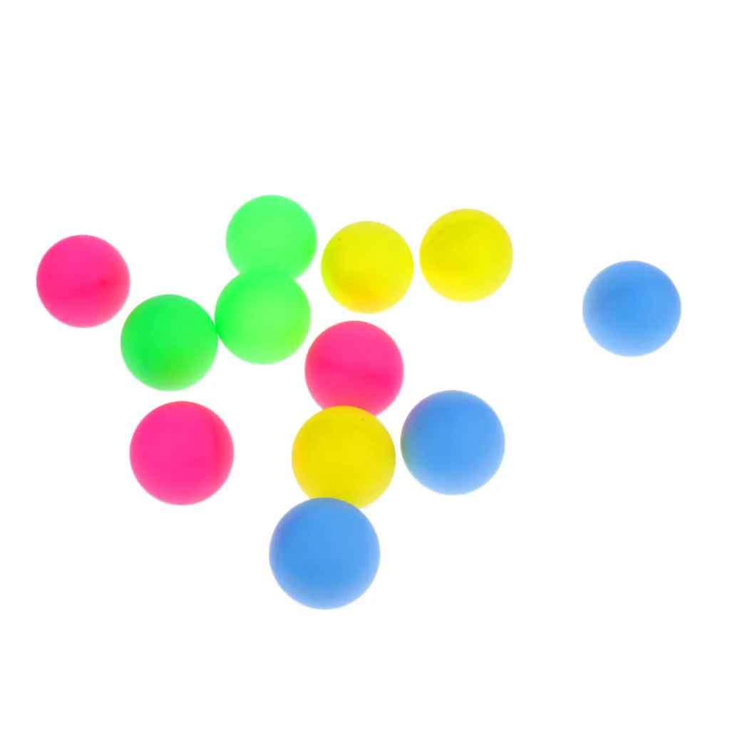 12Pieces Multi-colored Beer Pong Balls Table Tennis Balls Party Toy Game Balls for Decor Balls Kid Toys Raffle Balls Party Balls