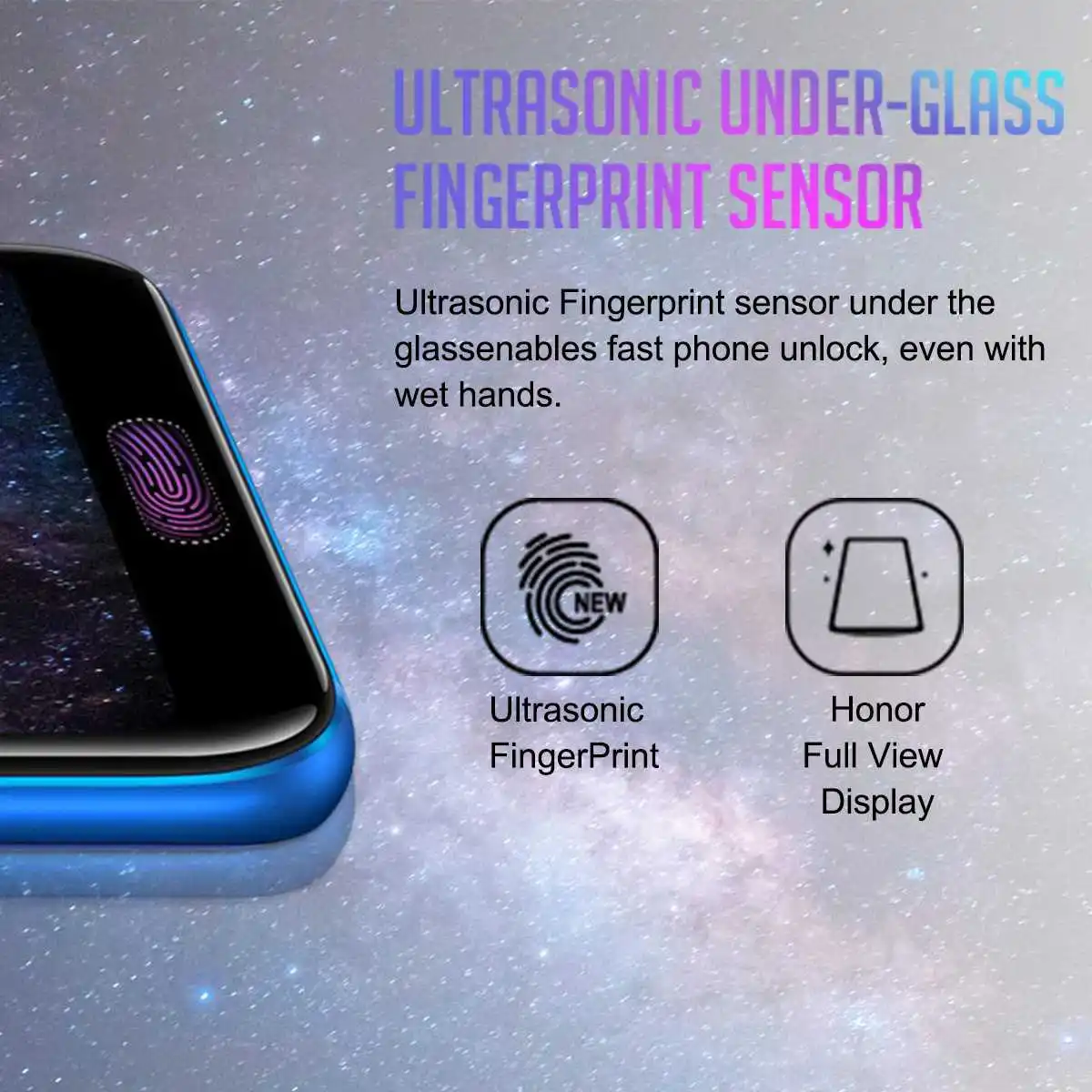 Honor 10 Android 8.1 4+128G Mobile Phone 5.84'' Kirin 970 NFC Smartphone AI Processor 24MP Camera 3400mAh Quick Charge