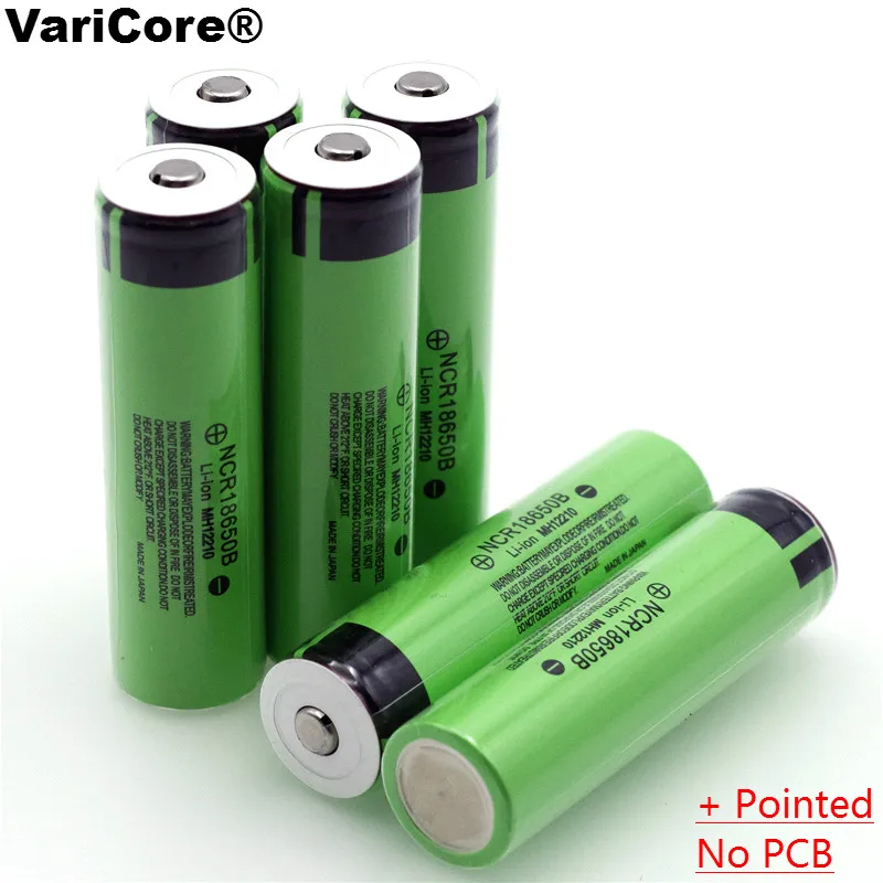 VariCore 2018 Новый NCR18650B 3 7 v 3400 мА/ч 18650 Перезаряжаемые литий ионный Батарея (без платы)