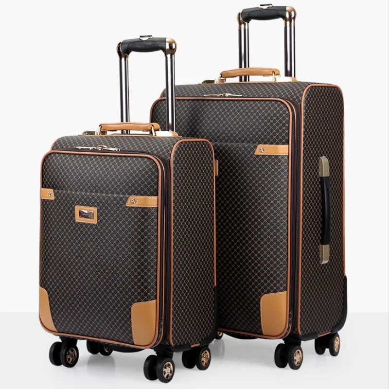

Rolling Luggage case,stylish Trolley bag Suitcase Wheels Travel Bag Student Super storage Trunk,20/24-inch trolley boarding box