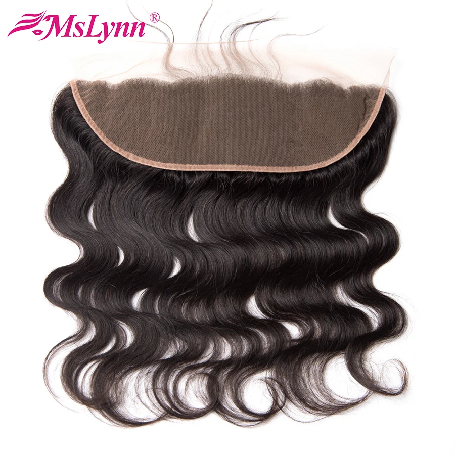 

Mslynn Pre Plucked Lace Frontal Closure Peruvian Body Wave Ear To Ear Lace Frontal Human Hair Closure With Baby Hair Remy