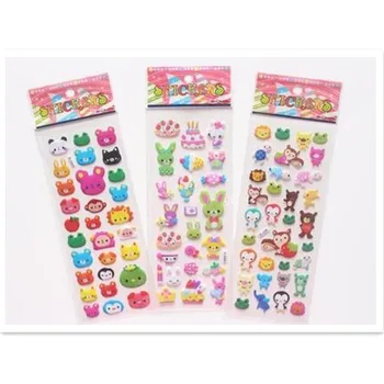 

cartoon 20pcs/lot animals bear giraffe monkey lion stickers party supplies decoration kid gifts children toys boys funny sticker