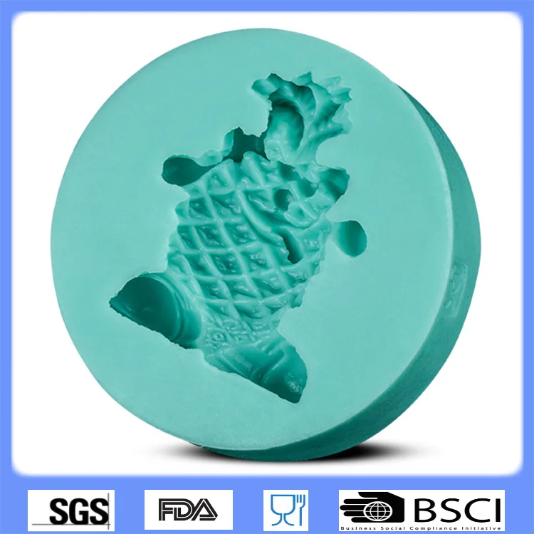 DIY cake decoration pineapple shaped baking mold silicone