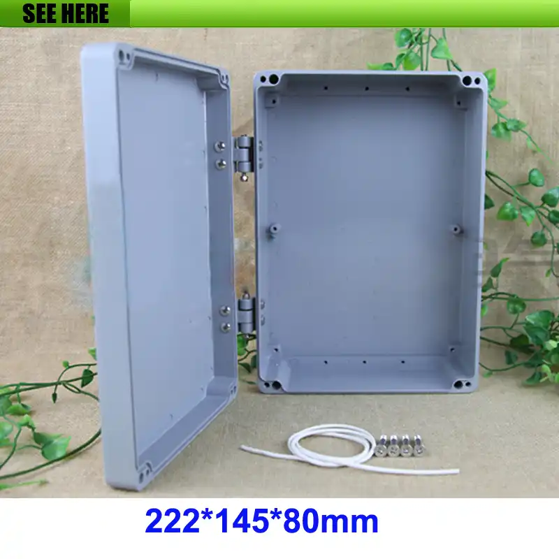 G418 Boîtier avec panneau X80mm Y150mm Z60mm ABS gris foncé GAINTA