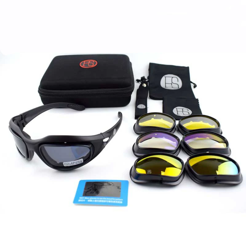 Outdoor Tactical Glasses X7 C5 Polarized Army Military Goggles Airsoft Shooting Glasses Hunting Sport Protection Sunglasses Men