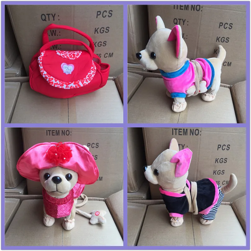Cheap Price Der Chi Chi Love Zipper Electronic Dog Pet Singing Walking
