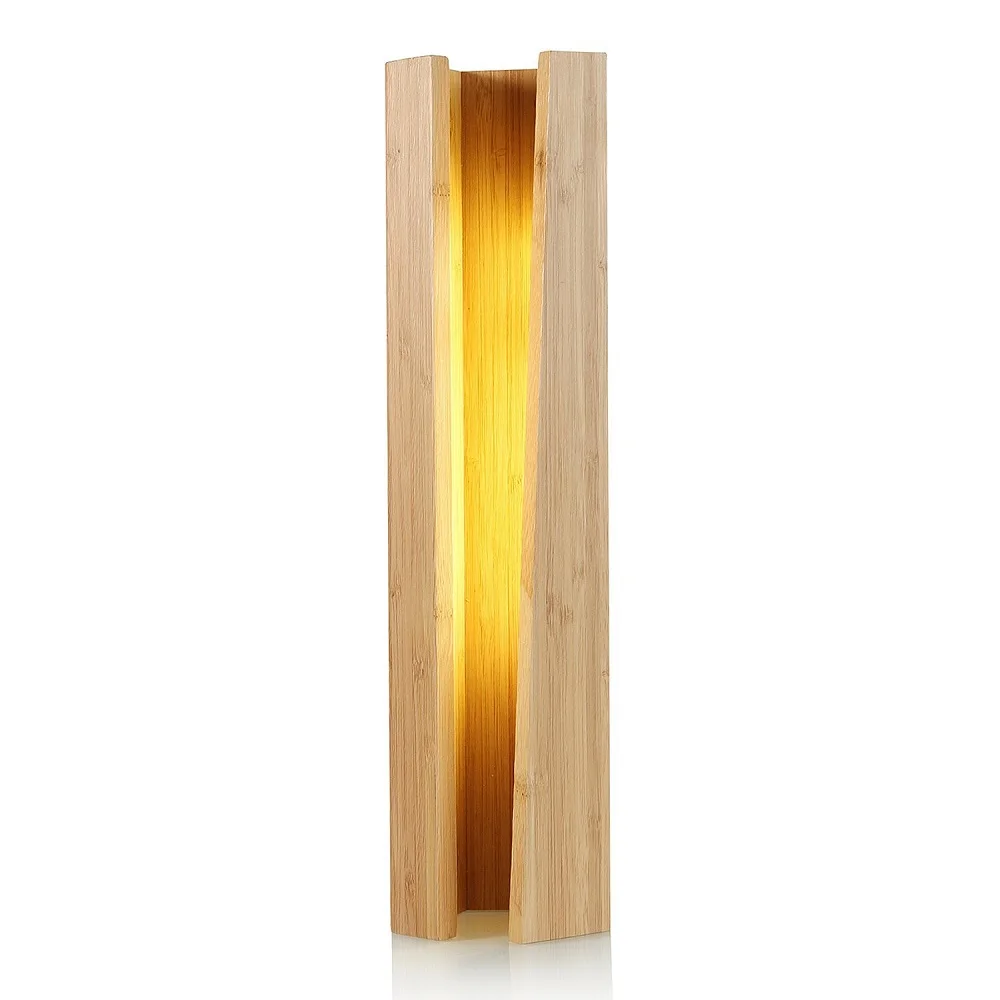 

LED Night Light Dimmable Wooden Desk Lamp USB Bamboo Table Lamps Creative Bedside Reading lighting home Decoration Gift