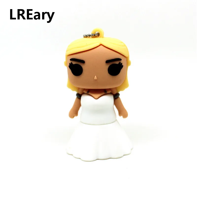 Daenerys Targaryen USB флэш-накопитель 128 М Игра престолов Memory stick Drive Флешка U диск 4 ГБ 8 ГБ 16 ГБ 32 ГБ 64 ГБ горячая распродажа - Цвет: Daenerys Targaryen