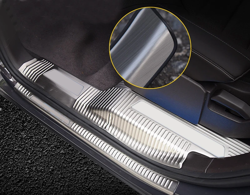 Stainless Steel Inner & Outer Car Door Sill Plate Panel Cover Trim 8pcs