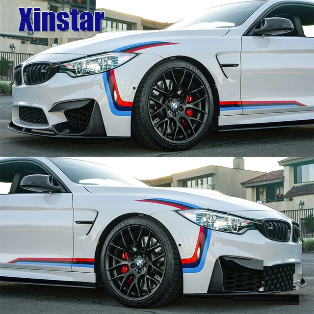 

2pcs M Power Performance car sticker for bmw 1 3 4 5 GT6 7 M3 M4 M5 M6 F30 F10 E60 E90 E46 328 330 320 118 116 120