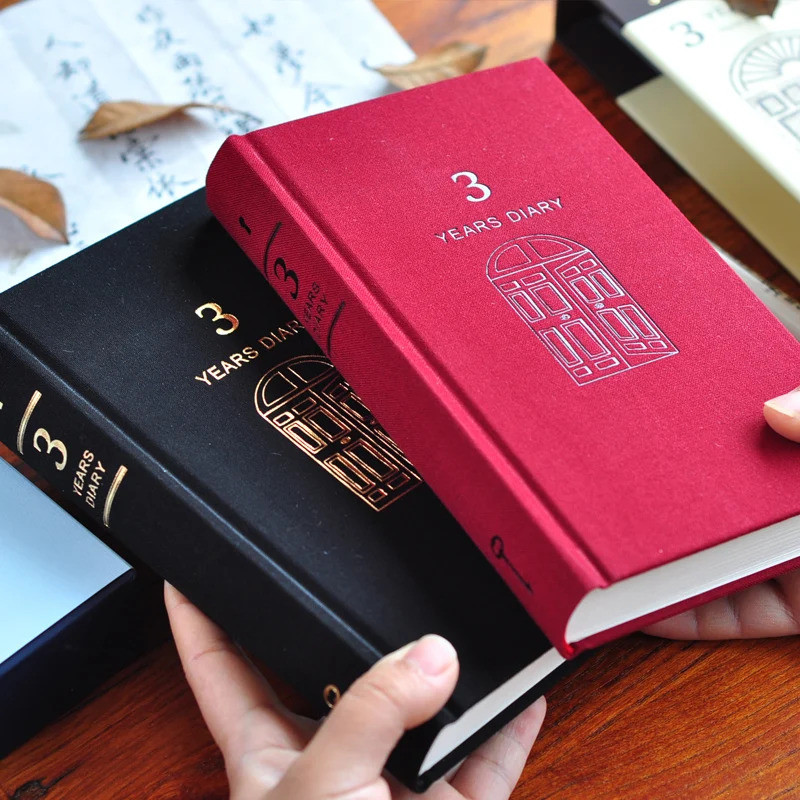 

OUR-STORY-BEGINS Three Years Diary NotebookGift Box Installed Thick Notebook Creative Retro Notebook Notepad Diary 1PCS