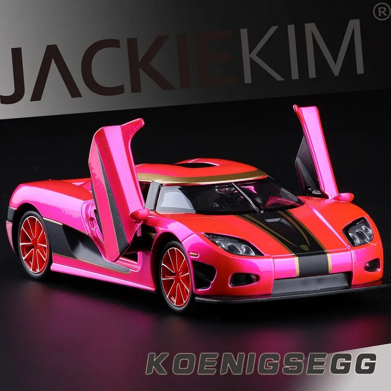 

High Simulation Exquisite Collection Toys: Caipo Car Styling Koenigse GG Model 1:32 Alloy Supercar Model Sounds and Light