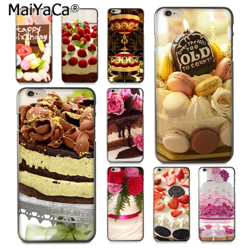

MaiYaCa Delicious Cake classic geometric print Phone Accessories Case for iPhone 8 7 6 6S Plus X 10 5 5S SE 5C Coque Shell