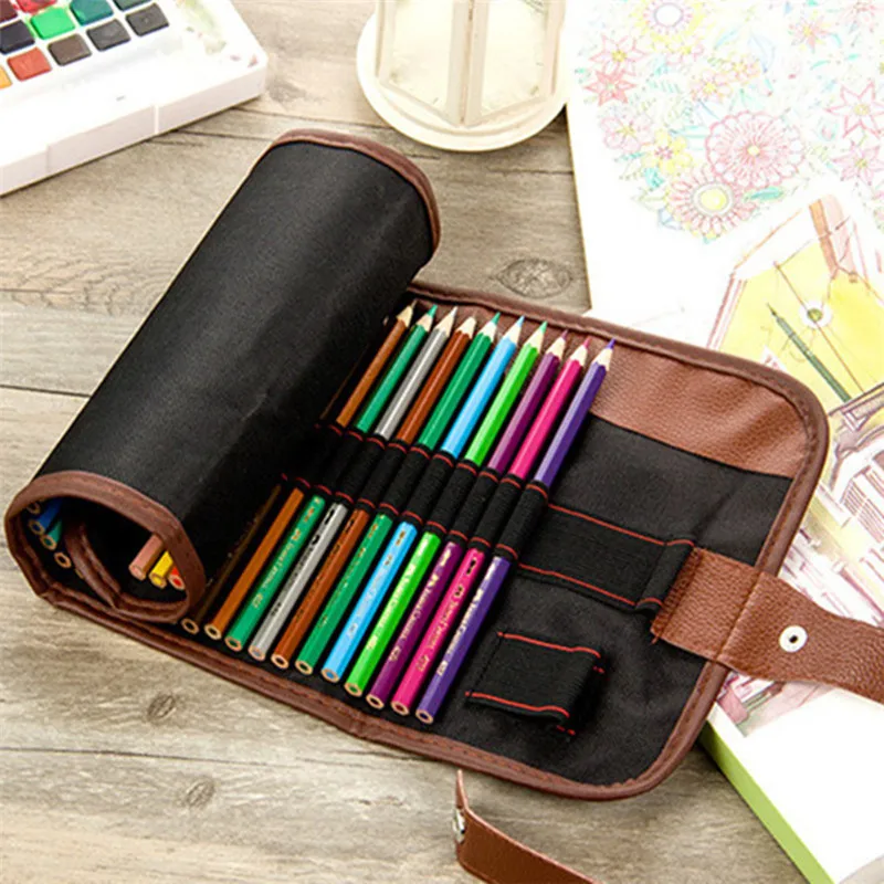 36/48/72 Pen Slot Storage Pencil Crayon Pencil Case Sketchbook Pencil