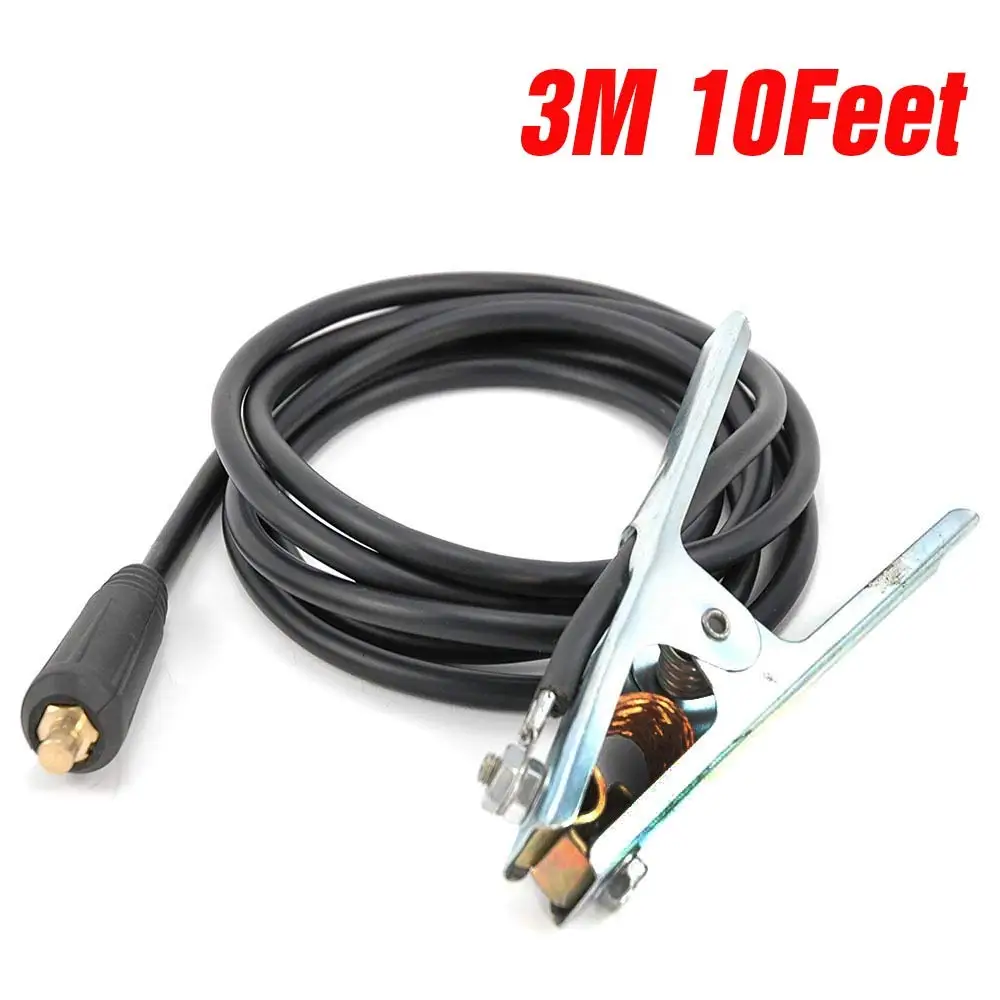 10FT 3M 200Amp Ground Cable for Plasma Cutting MMA ARC Stick Manual Welding