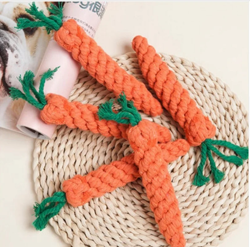 

1 pcs New Cute Adorable Pet Chew Toy Straw Carrot For Hamster Guinea Rabbit Rat Animal Supplies Maize Pets Dog toy