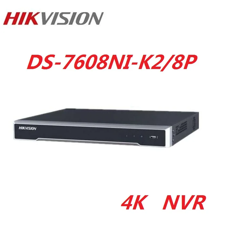 

Hikvision DS-7608NI-K2/8P English version 8POE ports 8CH NVR with 2SATA ports plug & play NVR H.265