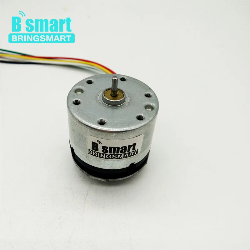 

Bringsmart RK-520B Encoder Mini DC Motor 12V High Speed Motor 10000rpm with Code Disk Carbon Brush 6-12V DC Motor High Precision